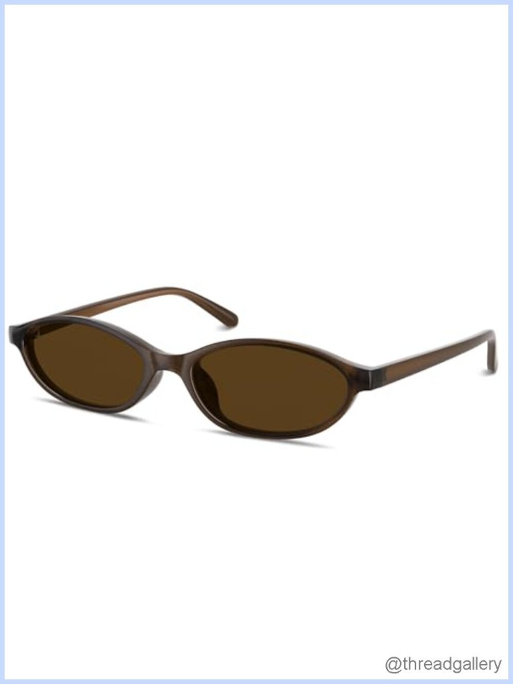 Oval Cat-Eye Sunglasses Retro UV400 Plastic Frames